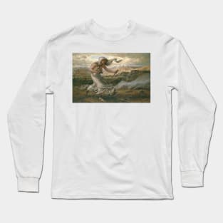 The Cumaean Sibyl by Elihu Vedder Long Sleeve T-Shirt